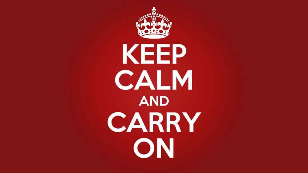 Keep calm and carry on marketing